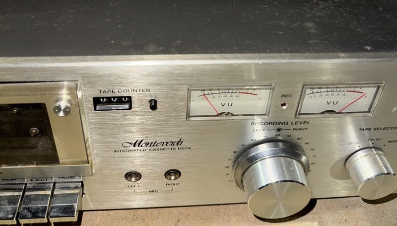 MONTEVERDI H240 INTEGRATED CASSETTE DECK - VINTAGE FOR PARTS POWERS ON! gallery