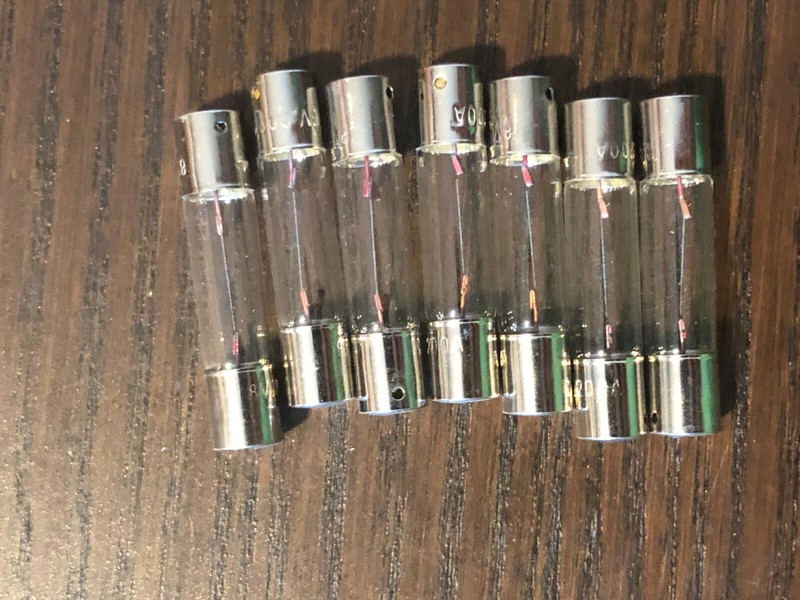 7 New Warm White 8V 300ma Fuse Lamp Light Bulbs ORIGINAL Marantz Sansui