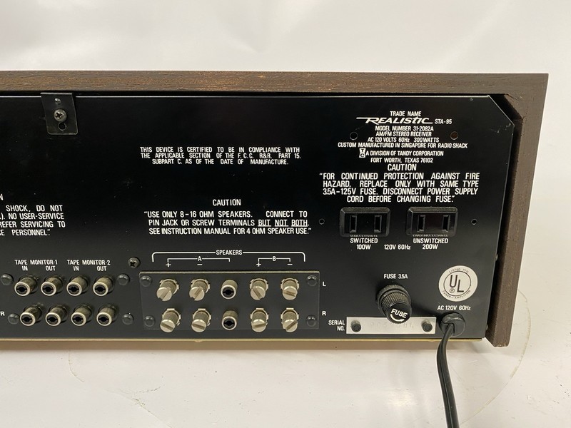 Vintage Realistic STA-95 AM/FM Stereo Receiver - FOR REPAIR *READ* gallery