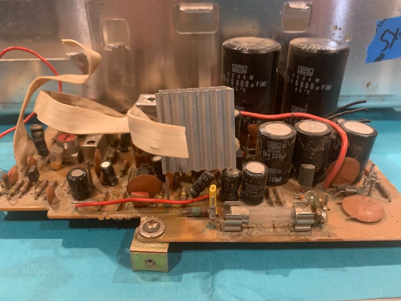 Pioneer SX-590 Stereo Receiver Parting Out - Main Amplifier Board with Outputs gallery