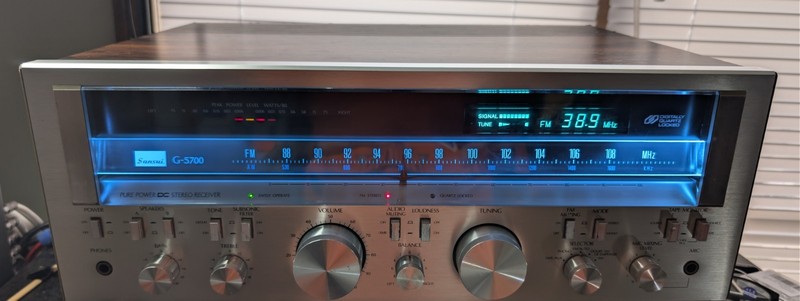 Sansui G-5700 Receiver 75 wpc Serviced Cleaned Blue LED