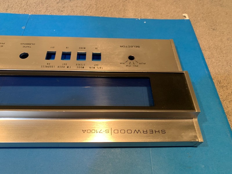 Sherwood S-7100A Vintage Stereo Receiver Parting Out Faceplate #2 gallery
