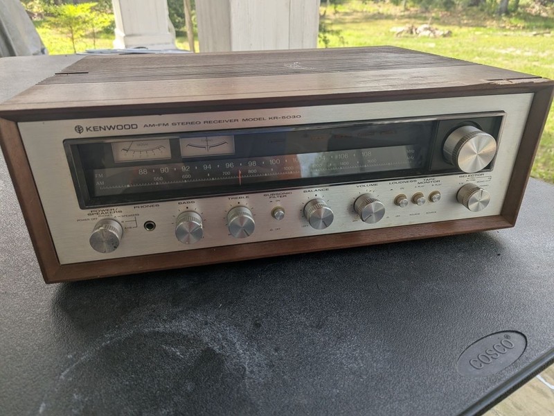 Vintage Kenwood KR-5030 AM FM Stereo Receiver Powers On Untested RE