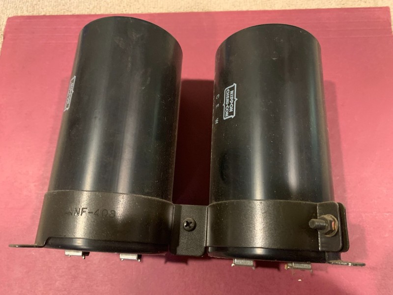 Pioneer SX-1050 Stereo Receiver Parting Out – FIlter Capacitor Pair w/ Brackets
