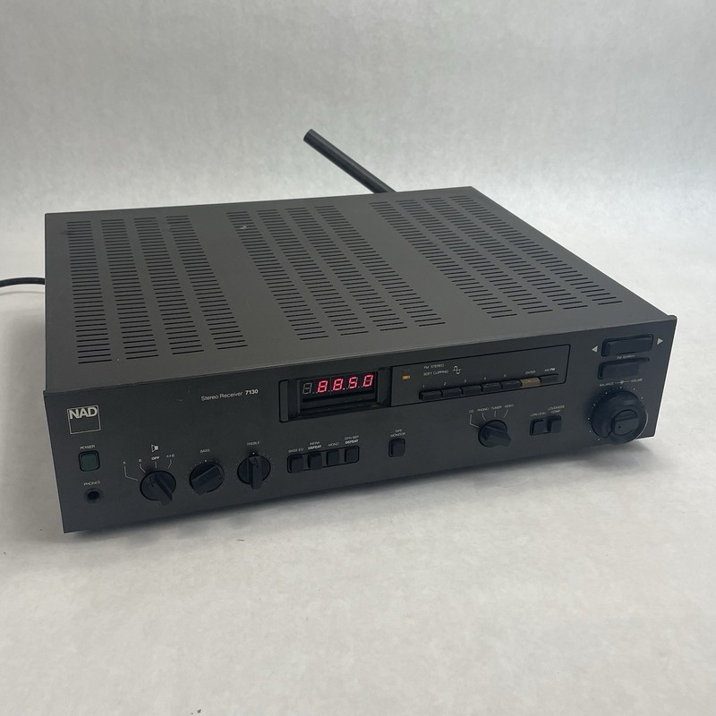 Nad 7130 Stereo Receiver AM/FM Phono /CD Input Tested For Parts or Repair