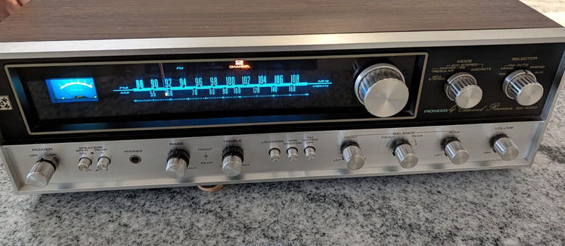Pioneer Receiver QX-4000 Recapped, new main speaker terminals, Silver Face. gallery