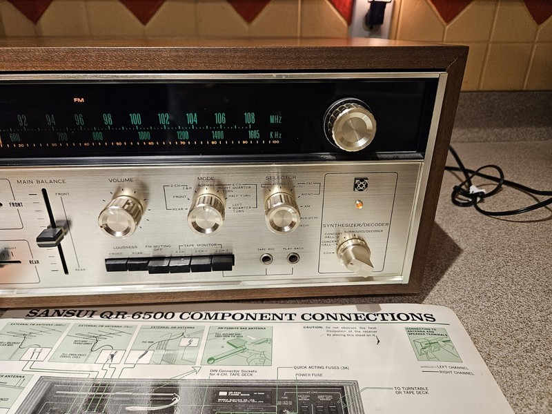 🔥 Sansui QR 6500- 4/2 channel quad stereo. NEAR MINT CONDITION!! LOCAL PICK-UP gallery
