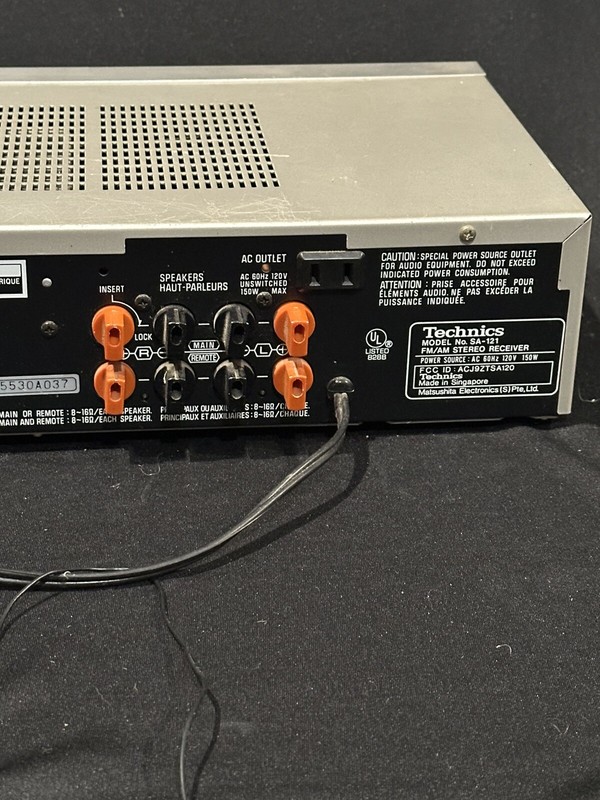 Vtg 1984 Technics SA-121 AM/FM Silver Stereo Receiver WORKING gallery