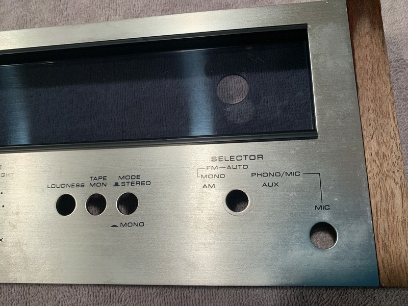 Pioneer SX-424 Vintage Stereo Receiver Parting Out Faceplate + wood End Pieces gallery