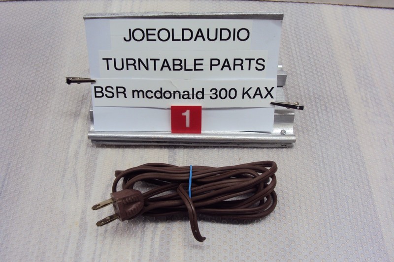 BSR McDonald Turntable Model 300 KAX AC Line Cord. Tested Parting Out 300 KAX
