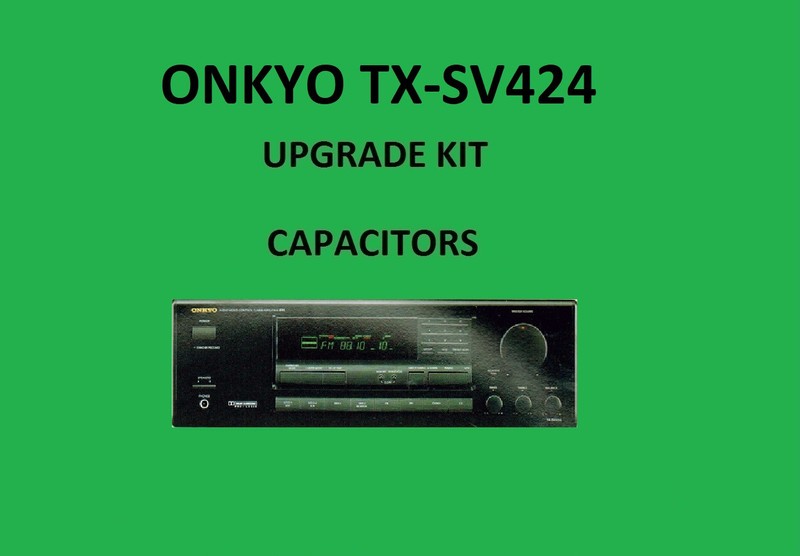 Stereo Receiver ONKYO TX-SV424 Repair KIT - all capacitors