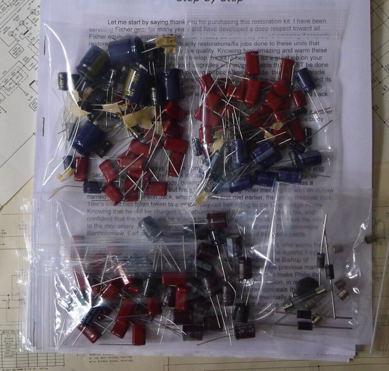 Advent 300 Restoration kit repair recap capacitor transistor rebuild fix
