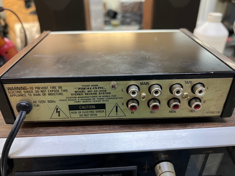 Realistic 42-2108 Stereo Reverb System Vintage Mixing Mic Fully Tested & Cleaned gallery