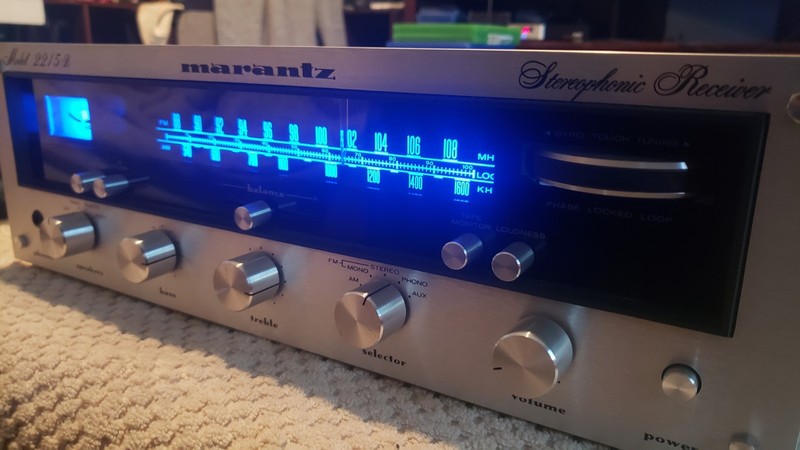 MARANTZ 2215B VINTAGE AM/FM STEREO, PHONO RECEIVER ,CLEANED, SERVICED. A+ gallery
