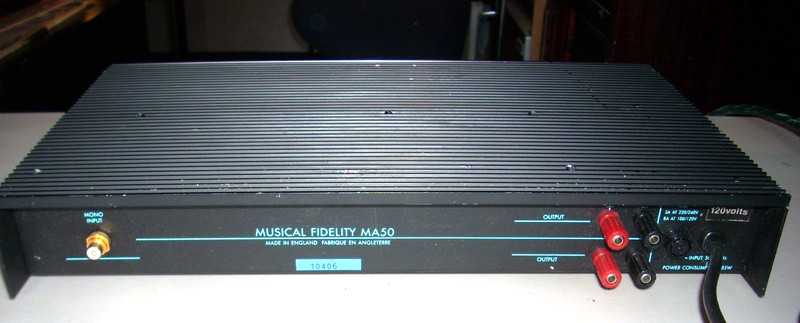 MUSICAL FIDELITY MA50 power amplifier uk ...NO RETURNS...NOT TESTED... gallery