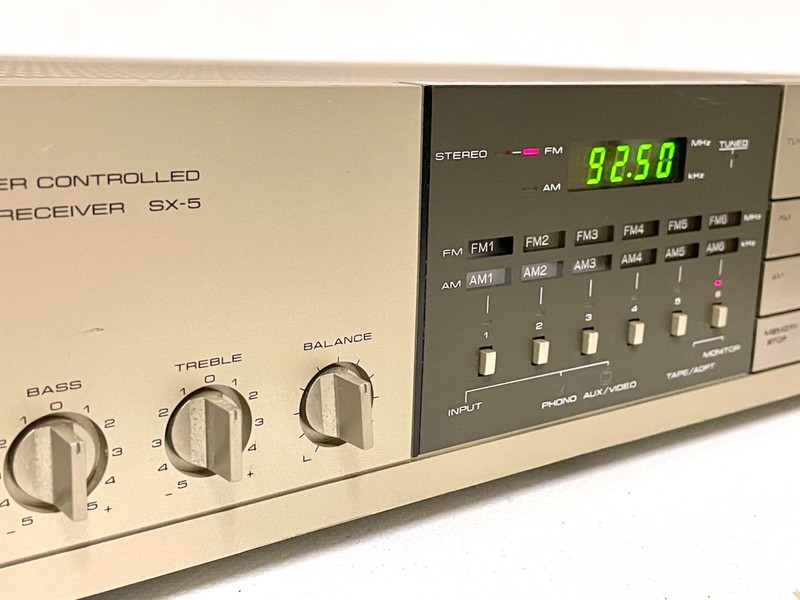 Vintage Pioneer SX-5 Stereo Amplifier / Receiver with Phono -1981- Gold - Japan gallery
