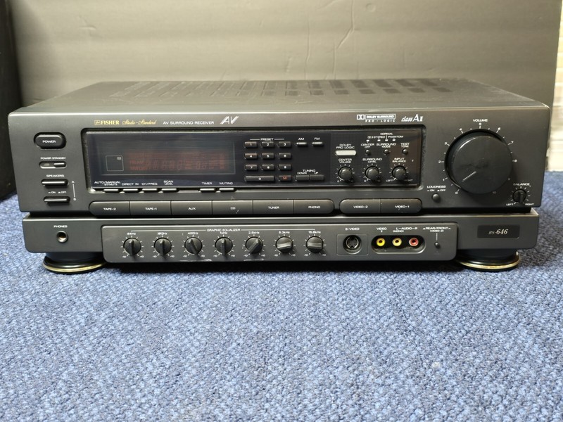 Fisher Studio Standard RS-646 AV Receiver Dolby Surround 270 Watt |Parts/Repair