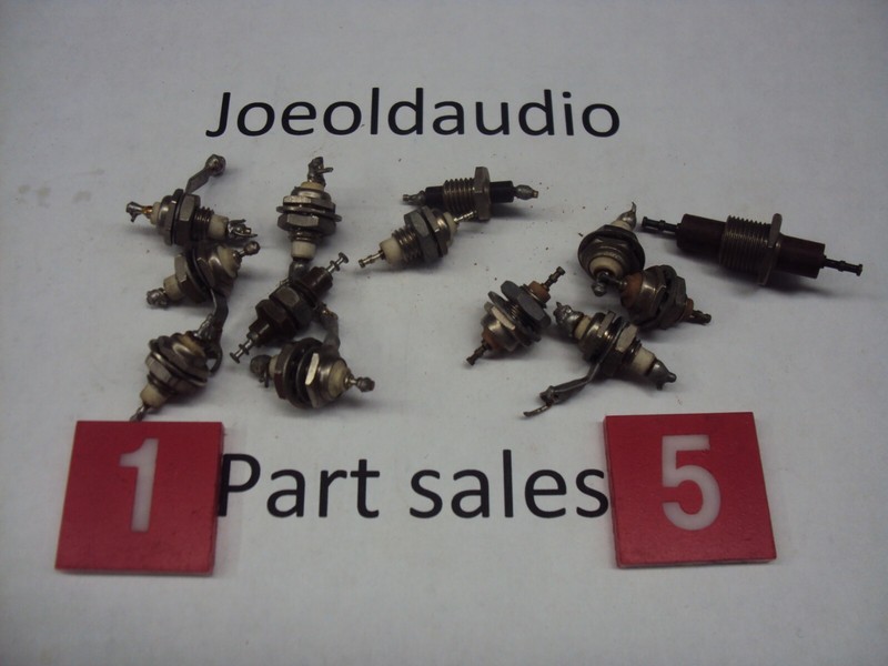 Assorted USED Stud Rectifiers. 14 Piece Lot. Tested.