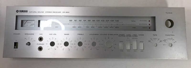 YAMAHA CR-800 Receiver FACEPLATE FAIR CONDITION gallery