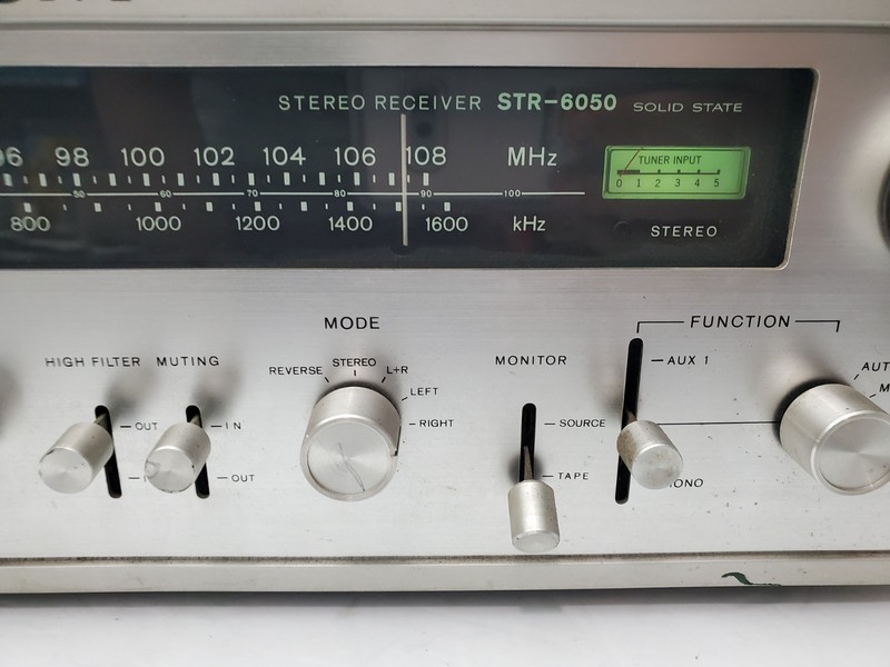 Sony STR-6050 AM/FM Stereo Receiver 1969 Made in Japan 30 Watts - Works/Read gallery