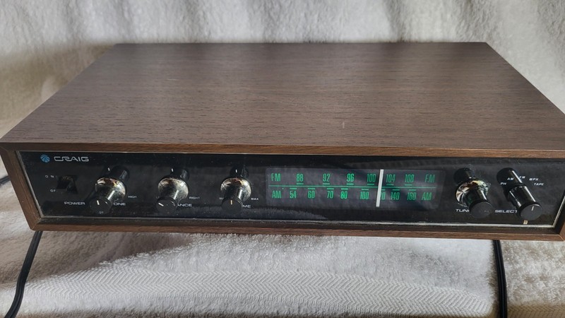 Vintage Craig 1505 AM/FM Stereo Tuner Working Condition tested