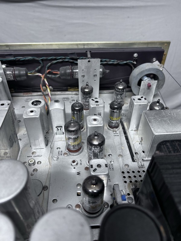 The Fisher Early 800-B 7591, 12ax7, Tubes. Complete. Working Good, But Read On. gallery