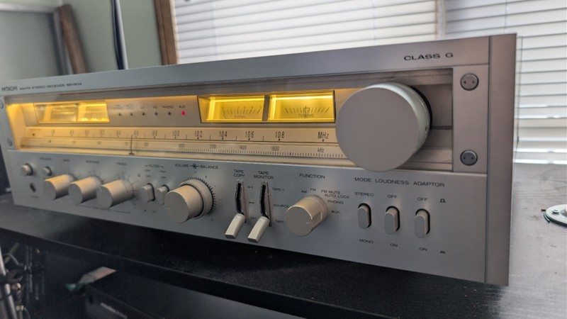 Vtg. Rare Hitachi SR 904 AM FM stereo receiver class G audio Japan 1978 -cleaned gallery