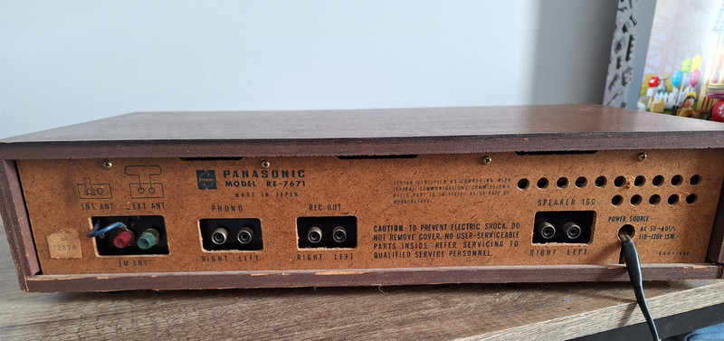Vintage - Panasonic RE-7671 AM/FM Stereo Receiver Solid State - Works Some What gallery