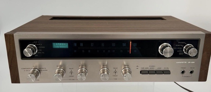 Rare Vintage Lafayette LR-220 Quadraphonic 4-Channel Stereo Receiver