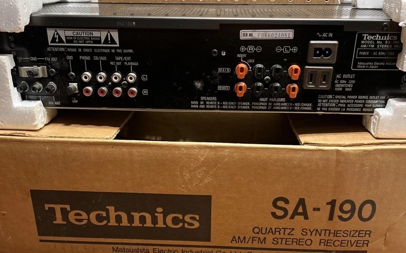 Technics SA-190 AM/FM Stereo Receiver w Original Box Manual Japan Tested gallery