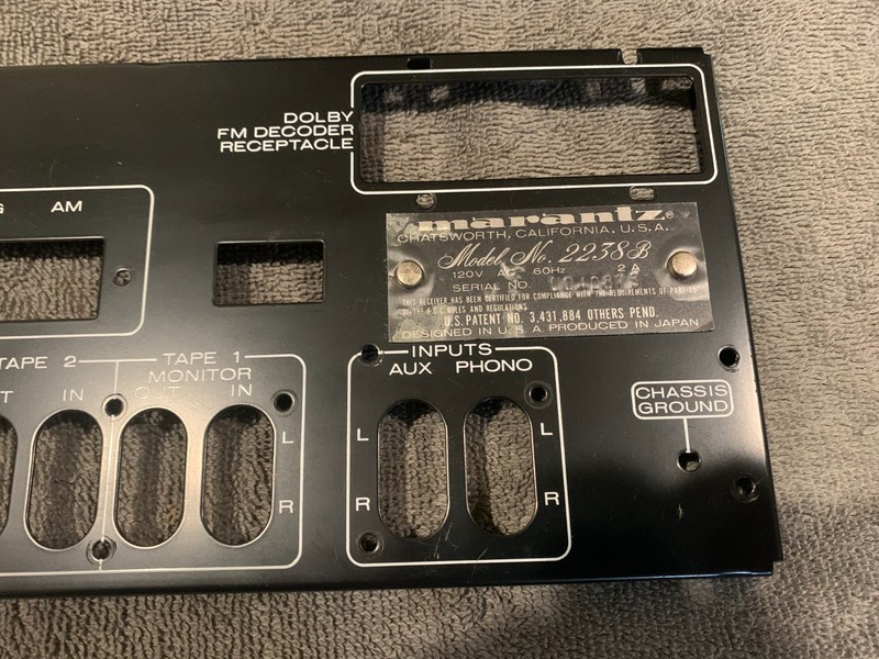Marantz 2238B Stereo Receiver Parting Out - Rear Panel gallery