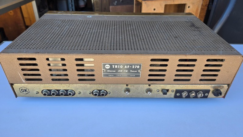 Trio AF-270 AM/FM Stereo Tuner Vintage Vacuum Tube Radio For Parts OR Repair gallery