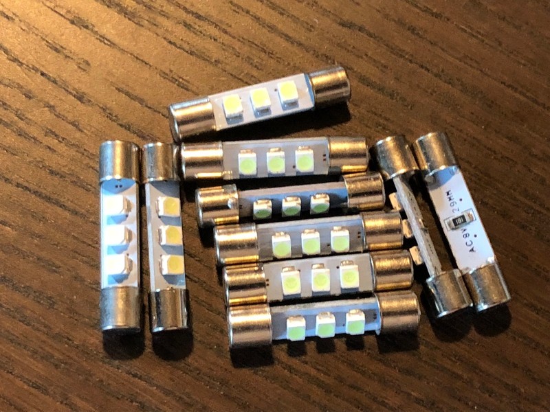 10 New Orange 8V Fuse Lamp LED Light Bulbs for Marantz Sansui Pioneer Kenwood