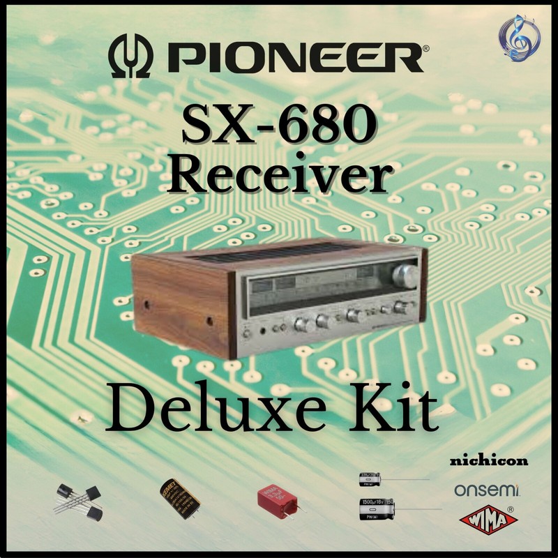 Pioneer SX-680 Receiver Deluxe Upgrade Kit Genuine Parts Restoration