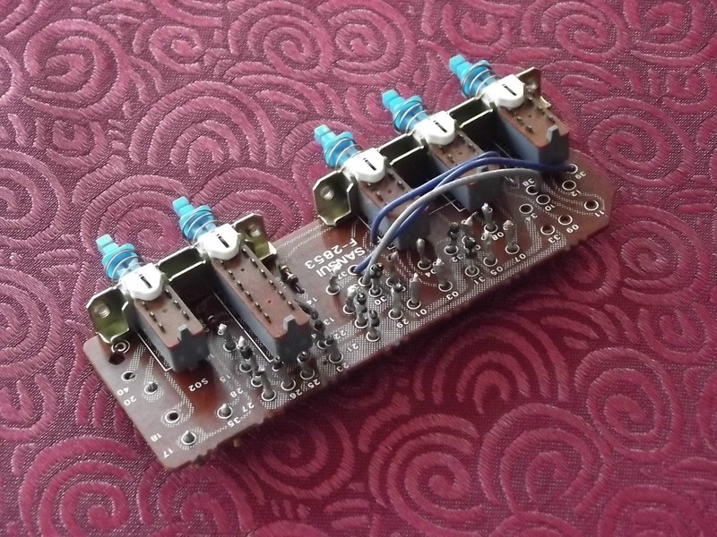 Sansui G-7700 Stereo Receiver Switch Board Part # F-2853 Original gallery