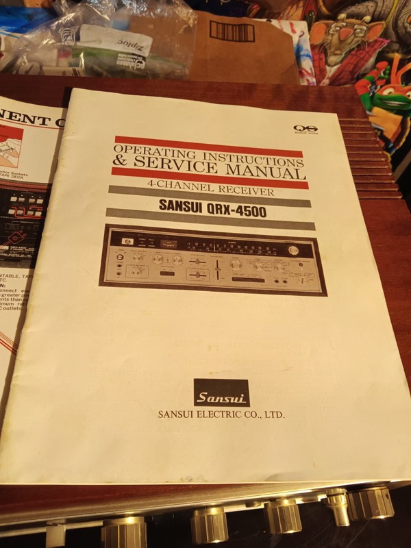 Sansui QRX-4500 4-Channel Quad / Stereo Receiver With Original Service Manual 💥 gallery