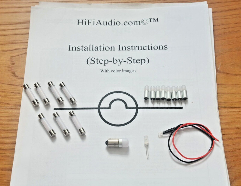 Marantz 2250 TITANIUM upgrade bulbs lights LED lamps FULL Set kit w INSTRUCTION
