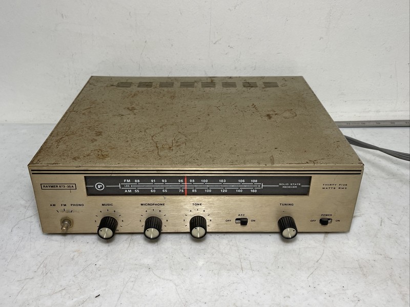 Raymer 873-35A Solid State Receiver Thirty Five Watts RMS READ DESCRIPTION