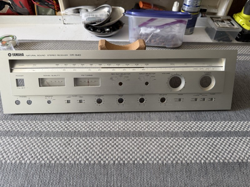 Yamaha CR-640 Natural Sound Stereo Receiver Faceplate
