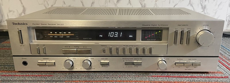 Vintage Technics SA-222 Stereo Receiver Works- 1 Issue FM Mono Only
