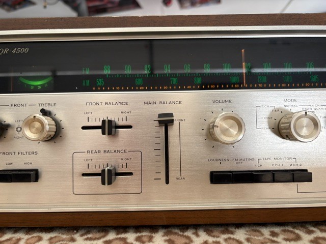 Vintage Sansui QR-4500 4-Channel Receiver Japan Parts/repair, Comes On gallery