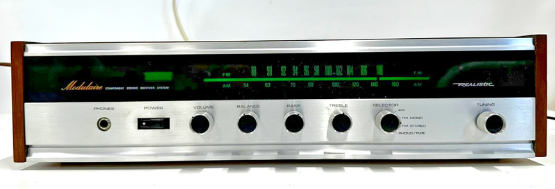 Realistic Modulaire Component Stereo Receiver AM FM Phono Tape Tested Works