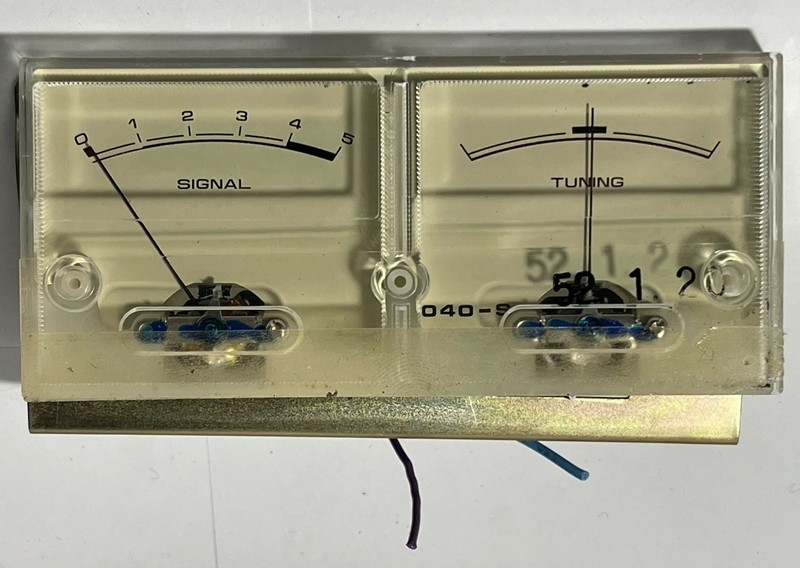 PIONEER SX-1050 Receiver DIAL PANEL w/Blind Sash Meters, Lenses & 4-Light Panel gallery