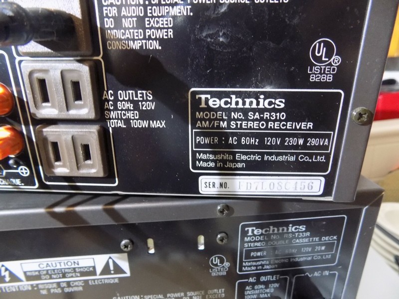 Technics SA-R310 Quartz Synthesizer Stereo Receiver w/ Equalizer & Cassette