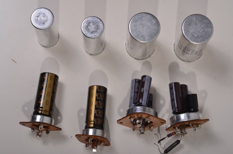 Fisher 400 restoration recap repair service rebuild kit filter capacitor gallery