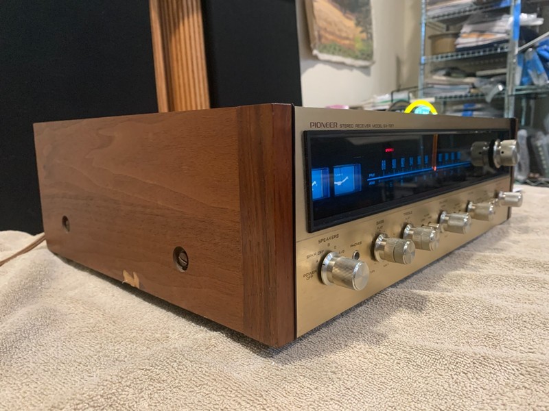 Gorgeous Very Rare Champagne Face Pioneer SX-727 Stereo Receiver 100% Working gallery