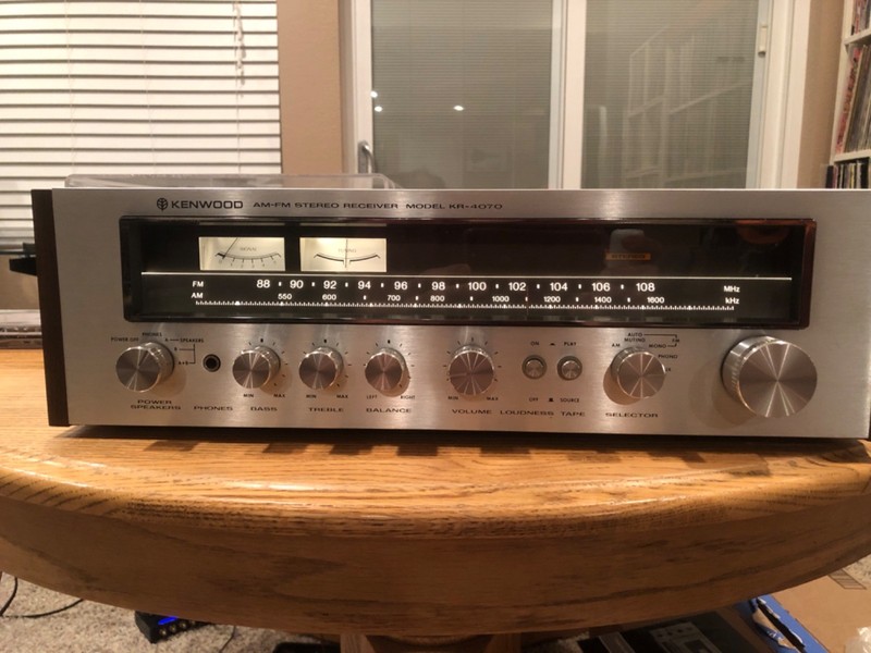 Vintage Silver Face Kenwood KR-4070 Stereo Receiver GORGEOUS Sounds Great! gallery