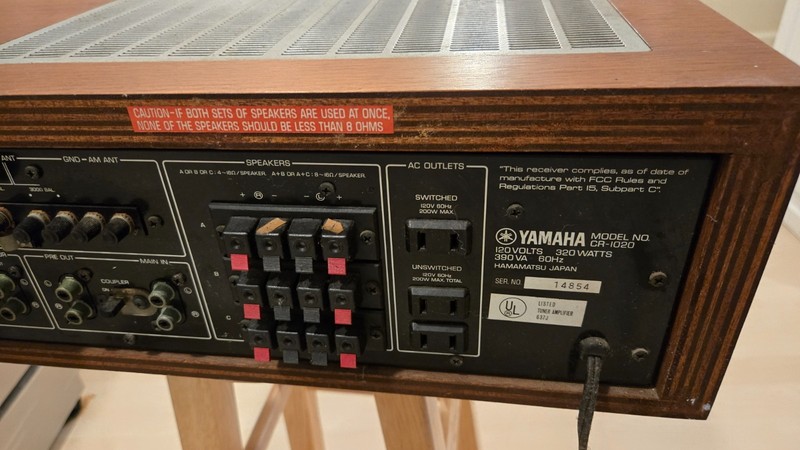 YAMAHA CR-1020 Natural Sound AV Vintage Monster Receiver Pristine Condition gallery