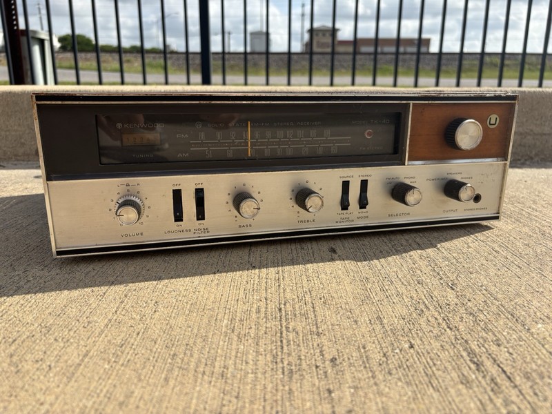 ⭐️Kenwood TK-40 Solid State AM/FM Stereo Receiver⭐️1960s⭐️Untested Bad Cond.⭐️