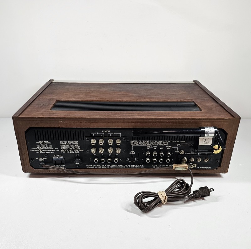 VTG Realistic STA-52B AM/FM Stereo Working Silverface Woodgrain Hi-Fi Receiver gallery